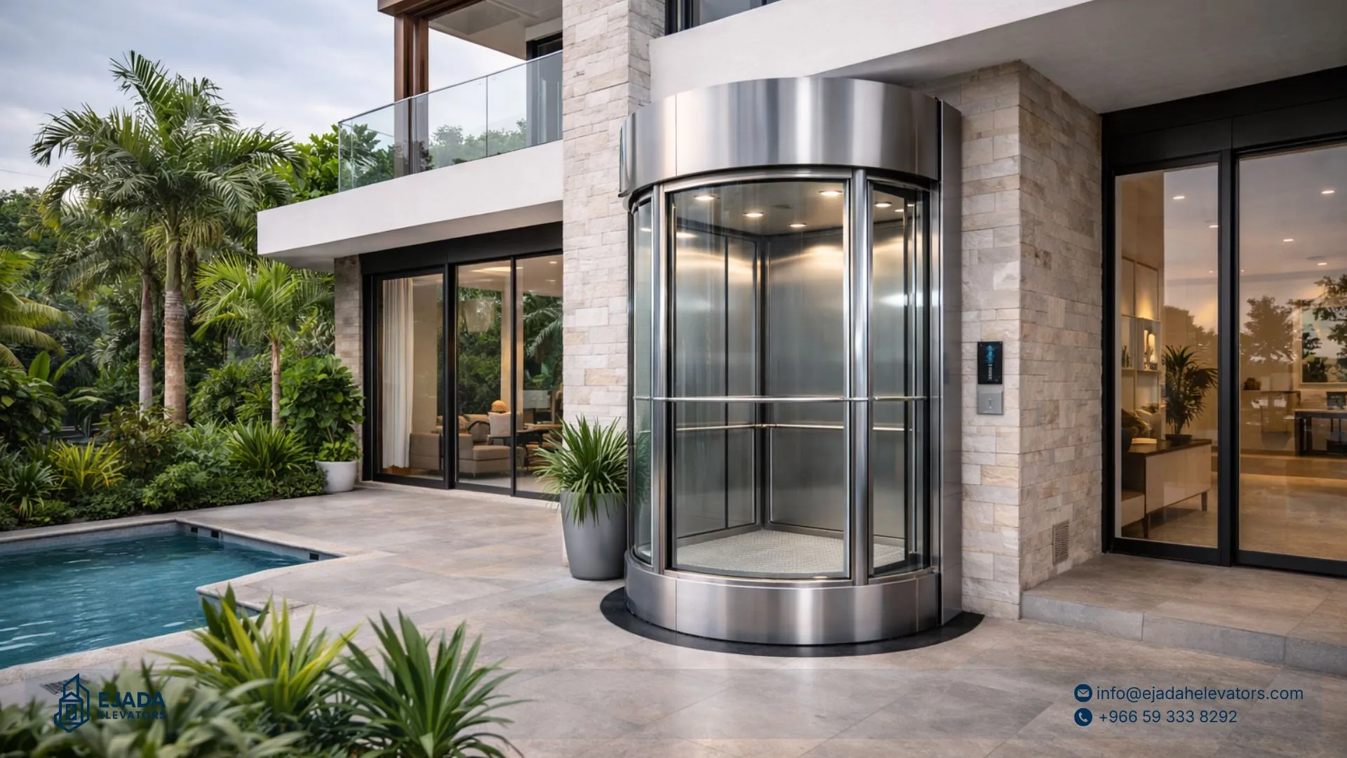 أنواع المصاعد المنزلية المتوفرة في السعودية