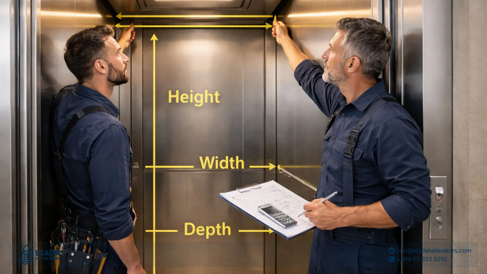 مقاسات المصاعد: كيفية تحديد مقاس المصعد المناسب؟