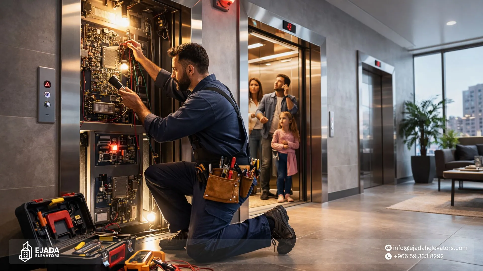 أهمية خدمة طوارئ المصاعد 24/7 ومتى تحتاجها؟