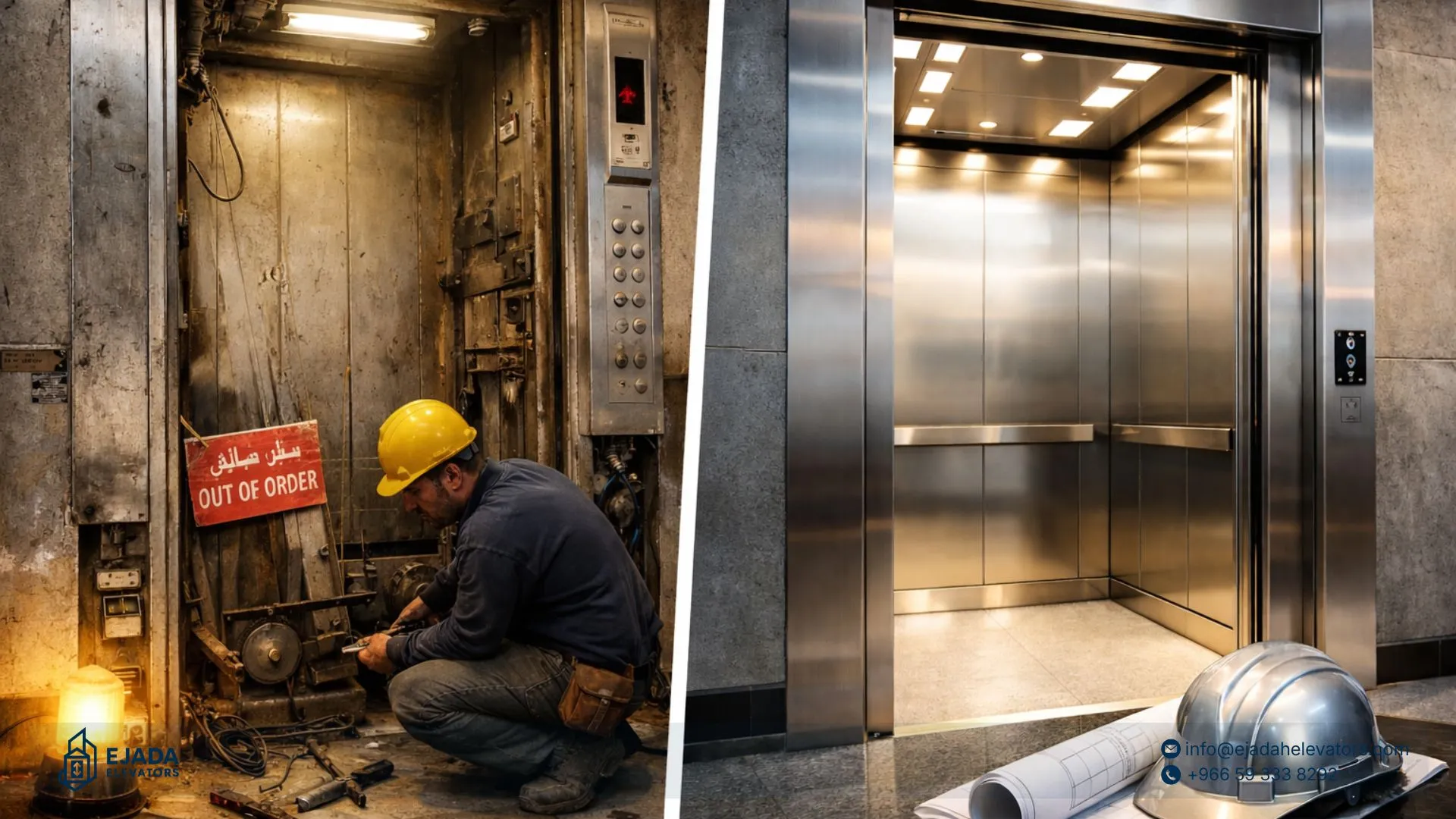elevator modernization in KSA buildings